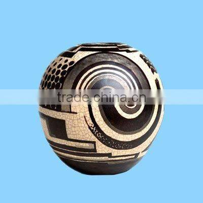 ceramic round italian art vases