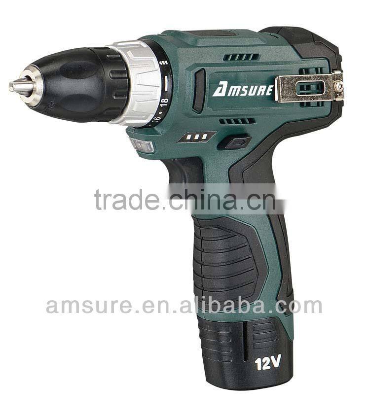 Amsure Good Quality 12V Battery Li-Ion Hand Cordless Drill
