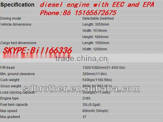 UTV 1000cc with diesel engine