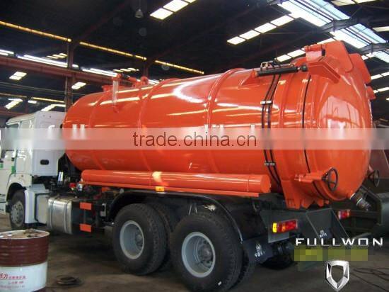 SINOTRUK 6X4 13M3-22M3 Vacuum Sewage Suction Tank Truck For Oil
