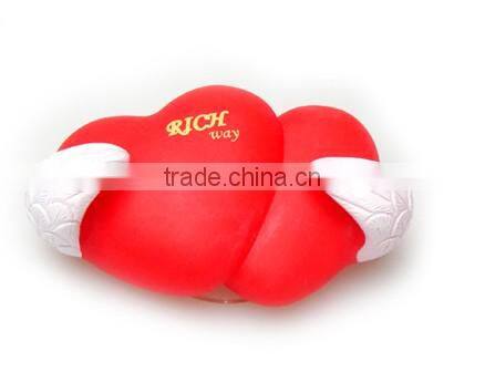 romantic two red hearts design toothbrush holder rack