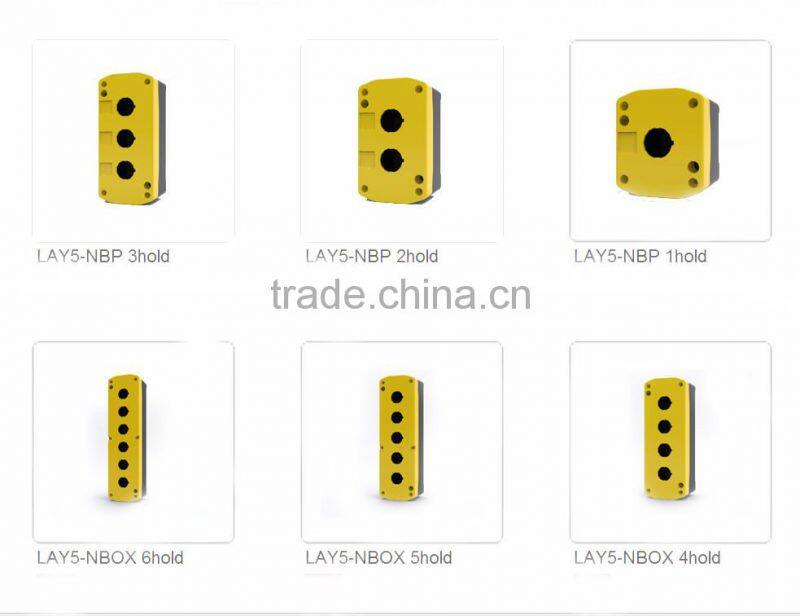 LAY5-JBPN1 IP54 one holes 22mm push button control box parts accessories enclosure plastic box enclosure electronic