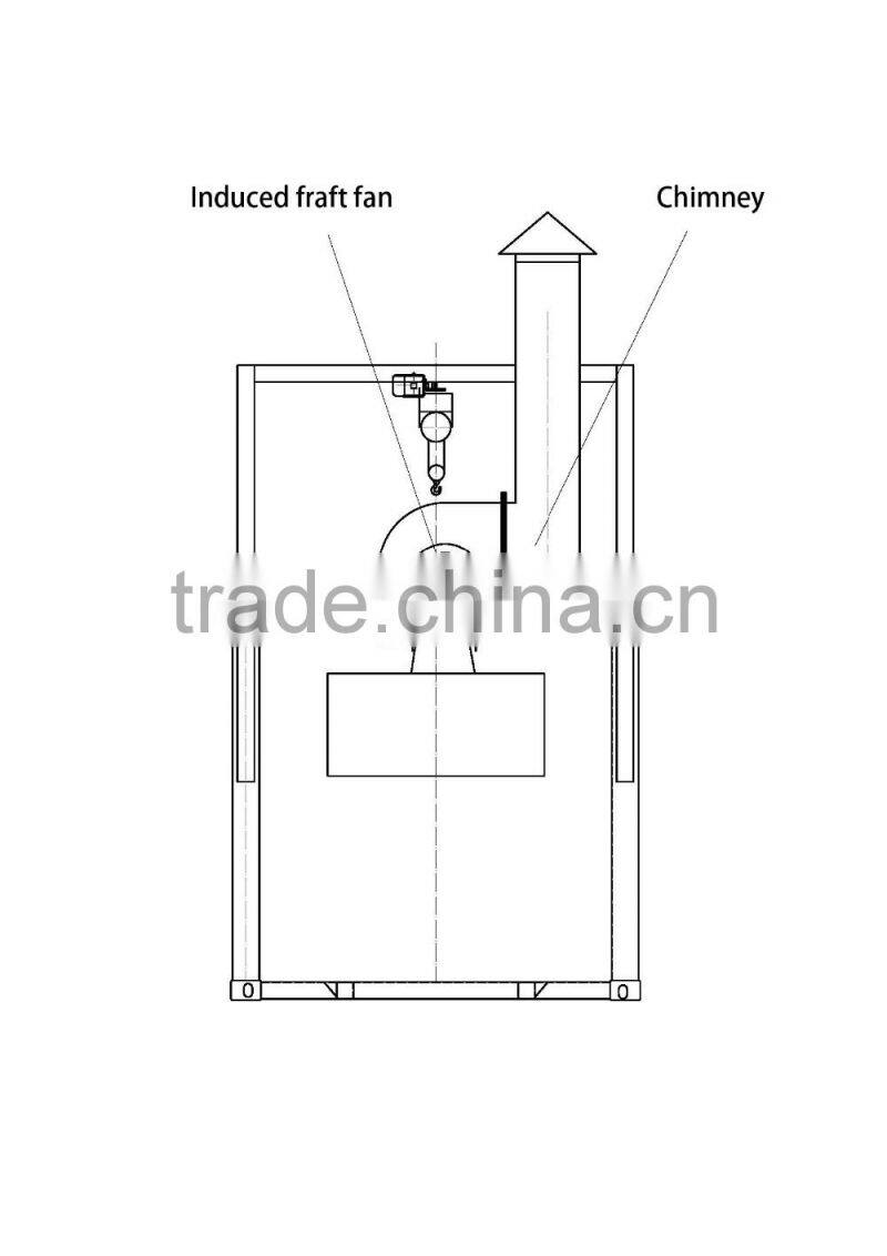 Firewood heating drummed bitumen decanter