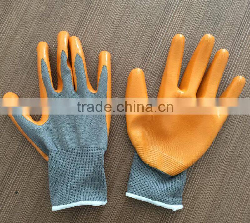 Nitrile Coated Nylon Work Gloves Size 9 EU