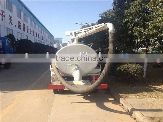Fecal suction truck capacity 5000l-6000liter Fecwouls suction truck