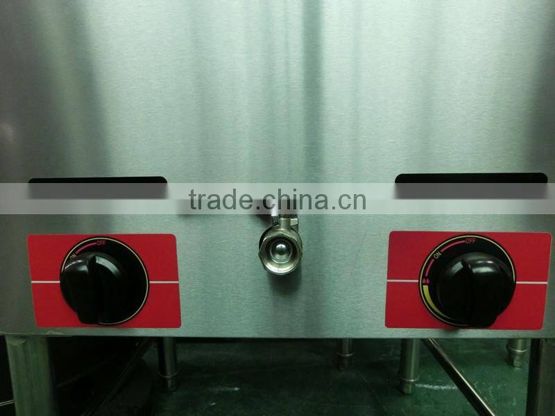 factory price gas duplex double basket fryer , double basket gas deep fryer for sale,gas deep fryer(ZQW-75)