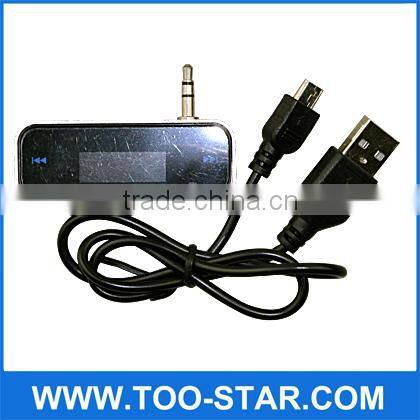 High quality car mp3 player 3.5mm fm transmitter
