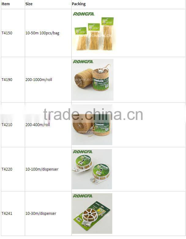 4mm x 15cm Precut coiled paper twist tie wire for Vineyard