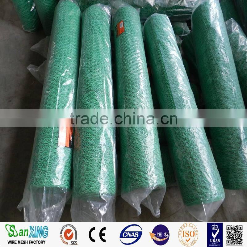 PVC coated hexagonal wire netting / weight of chicken wire mesh