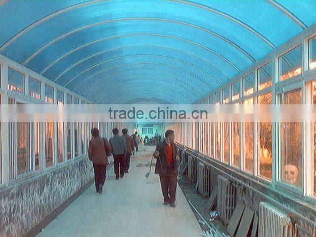 clear&colored pc hollow sheet for greenhouse hot sail