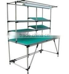 China top quality wooden plate for steel pipe workbench/worktable