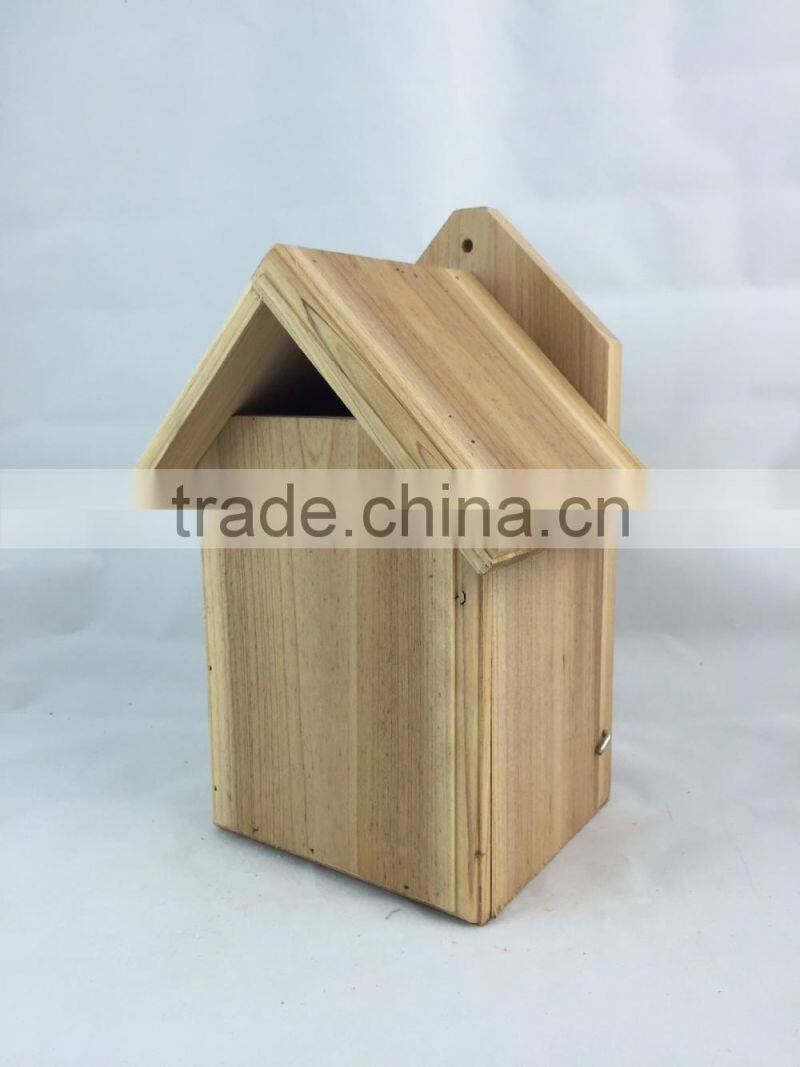 FSC wooden bird house /wooden bird cage decorate in garden for wholesale