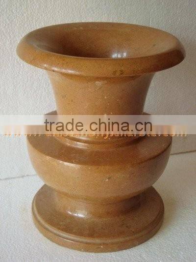 DECORATIVE INDUS GOLD MARBLE FLOWER VASES