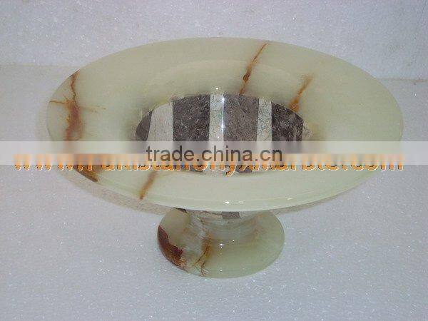 Hot Sale MANUFACTURER AND EXPORTERS OF ONYX FRUIT TRAYS HANDICRAFTS