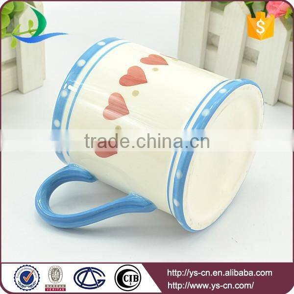 2015 China wholesale ceramic mugs With Loving Heart Design