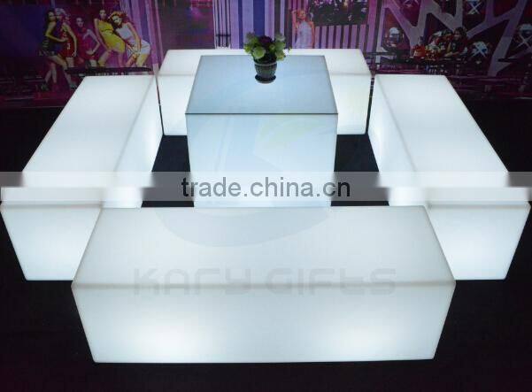 led illuminating table and chairs luxury outdoor furniture