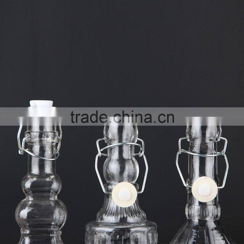 Customized design fancy glass wine bottles