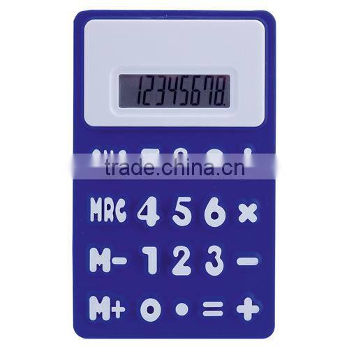 High quality cute silicone calculator for promotional gift