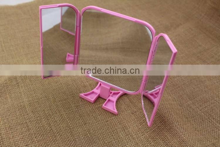 Direct factory magnifying standing up mirrors table mirrors hanging makeup mirror with three sides