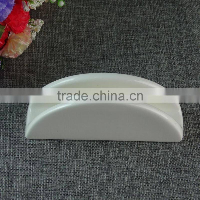 stock porcelain white napkin holder