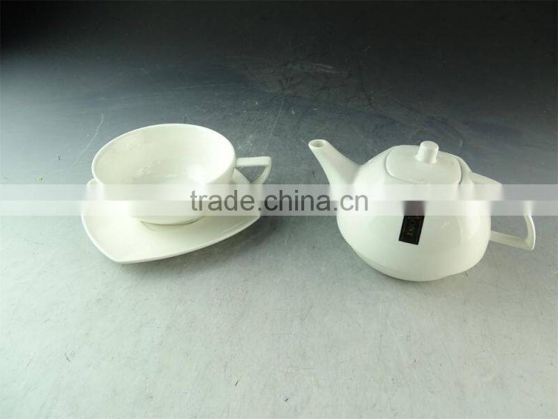 new AB grade factory ceramic teapot with cup and saucers set, stocked teapot set