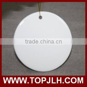 custom print ceramic sublimation blanks pendant heat press pendant