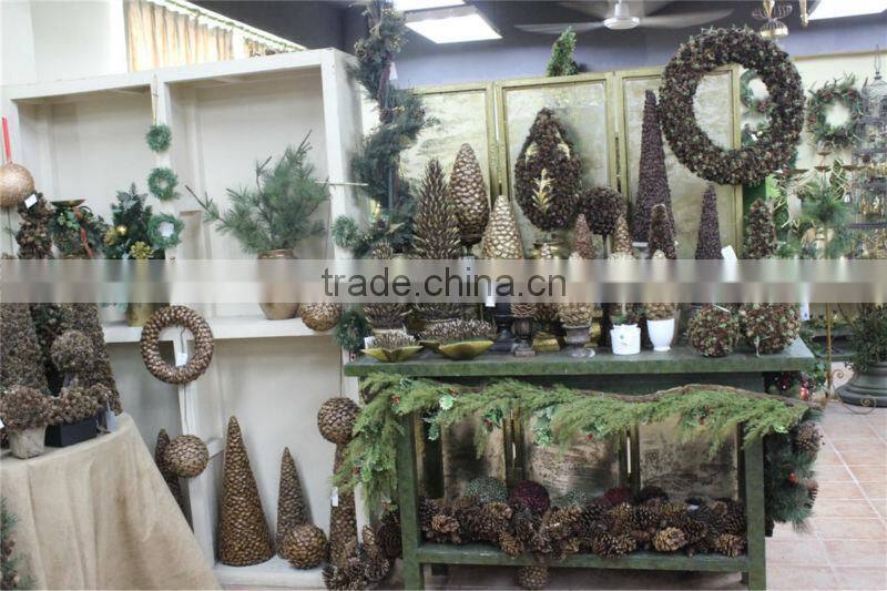 mini / huge artificial christmas pine tree / ring / flower for home / hotel / office (new christmas combination of Este-022 )