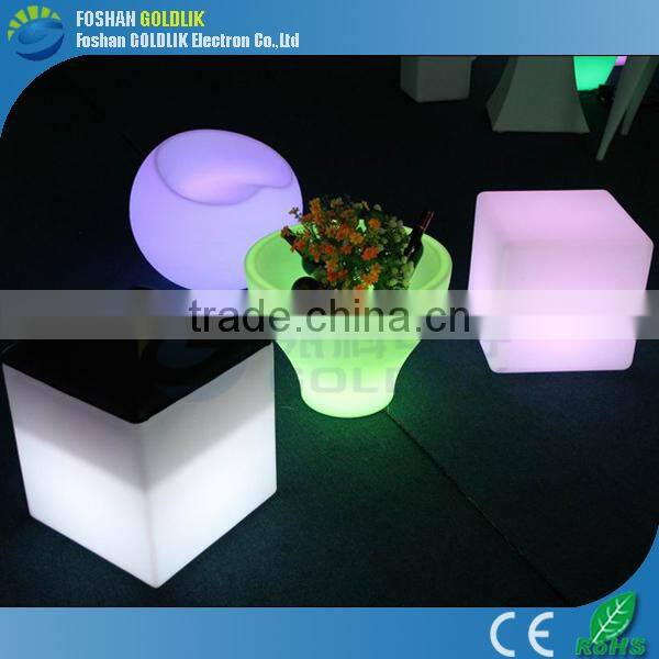 For party make led light cube with RGB led light change GKC-040RT