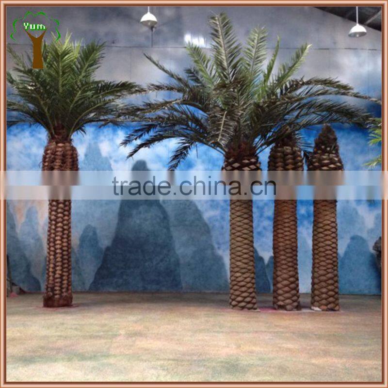 Big artificial canary date palm tree for indoor landscape decoration