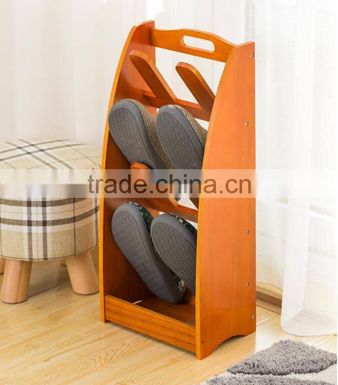 paulownia wooden shoes rack with six layers