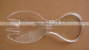 7cm Length Mini disposable plastic spork spoon and fork