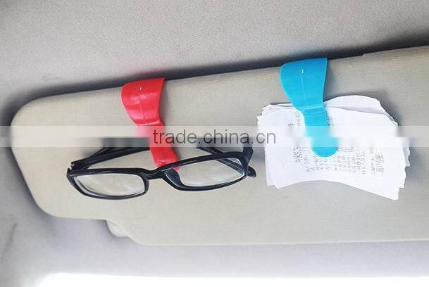 Plastic Auto sunglass clip and memo clip holder
