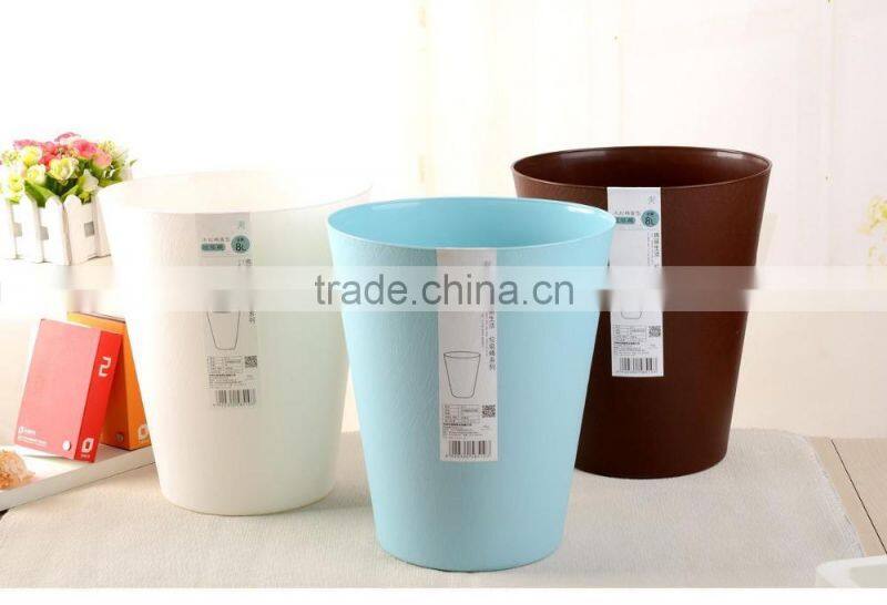 plastic dust bin trash can Simple European style waste bins PP dust bin shake covered trash can cute round trash can with lid