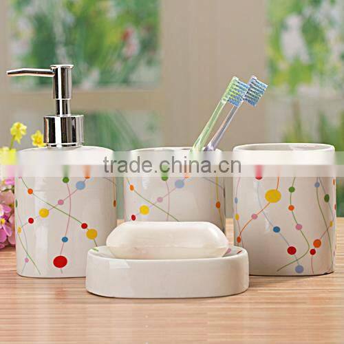 kids ceramic bathroom accessories set