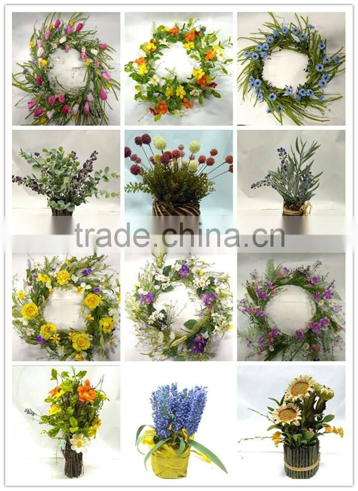 Wholesale supplier artificial lavender flower for wedding hanging home wall decoration
