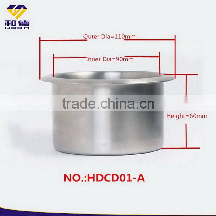 Modern metal cup holder for card table