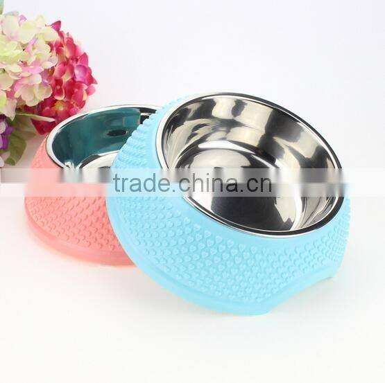 hot selling non slip stainless steel bowl pet