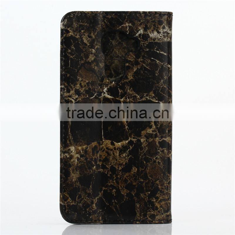 Noble design high quality marble PU card bumper/pocket cell phone case for Blackberry DTEK60