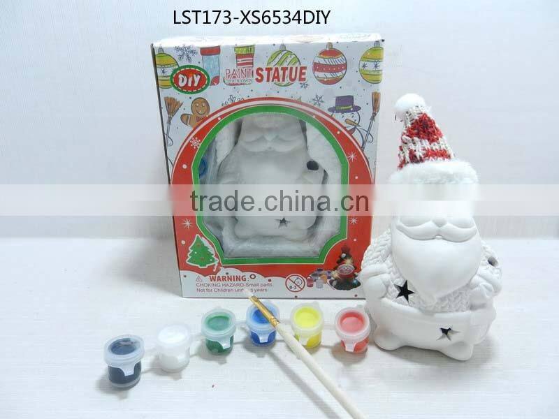 ceramic diy paint statue for christmas gift