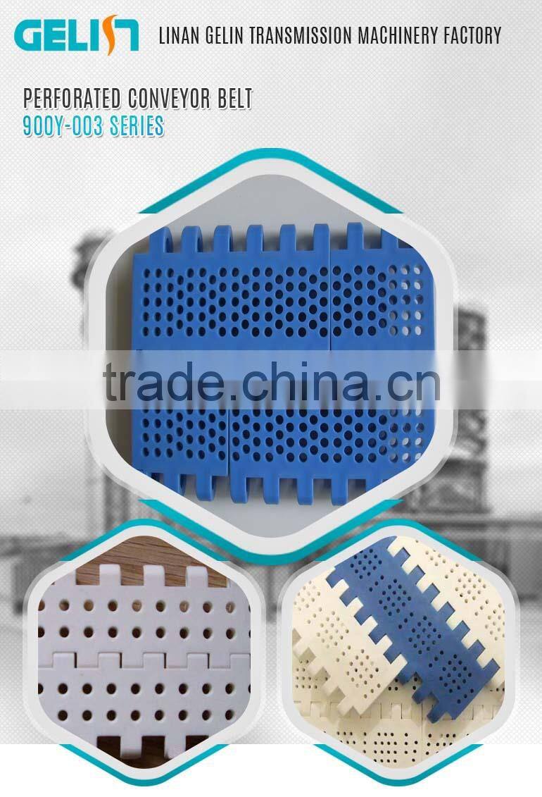 900Y-004 series plastic high temperature-resistant silicone Perforated conveyor belt