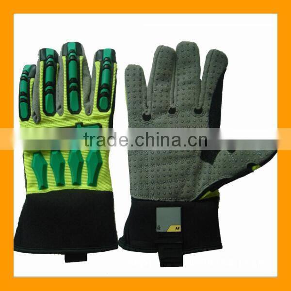 Rigger Style Anti Vibration Oil Resistant Safety Gloves