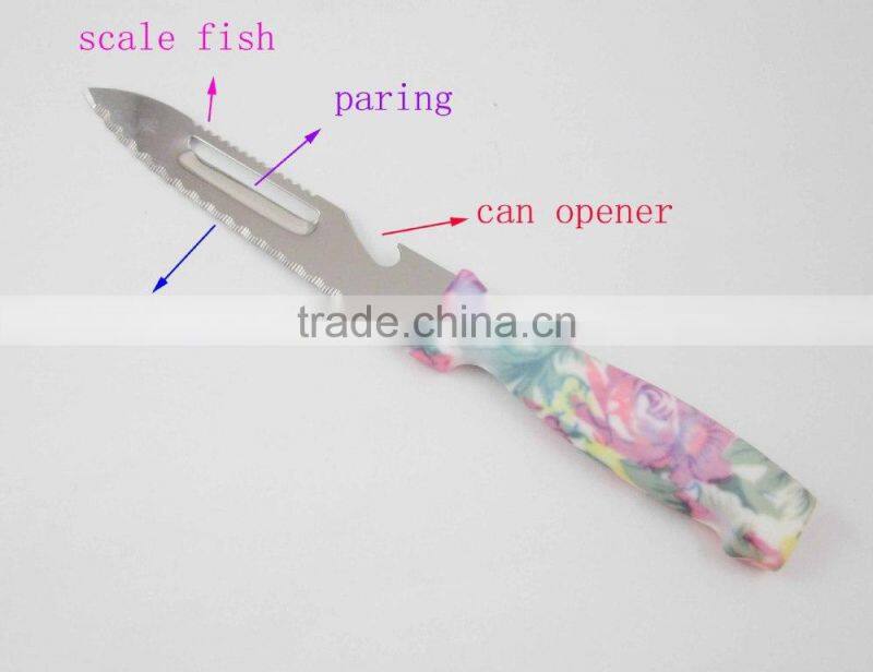 Pattern Handle Utility Kitchen Knife
