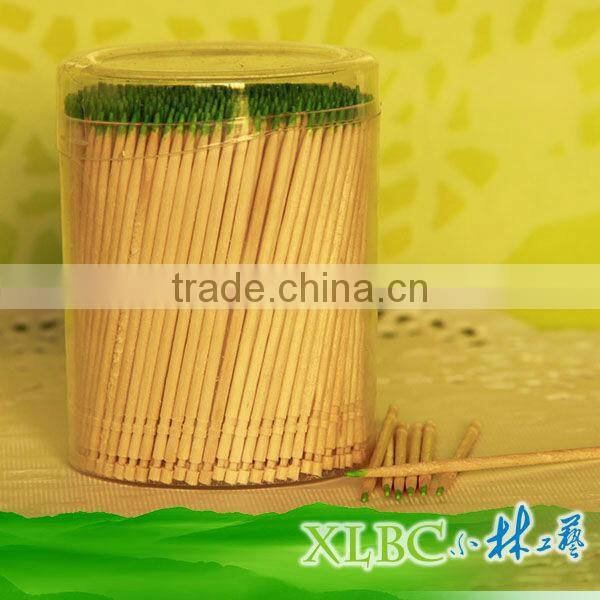 Transparent plastic Jar mint bamboo toothpicks