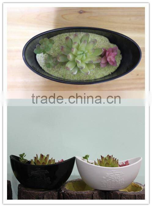 Artificial mini plant potted succulent combination mini succulent
