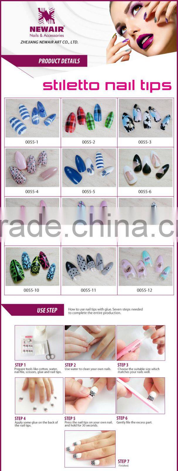 2017 modern eco-friendly factory deco nail art product