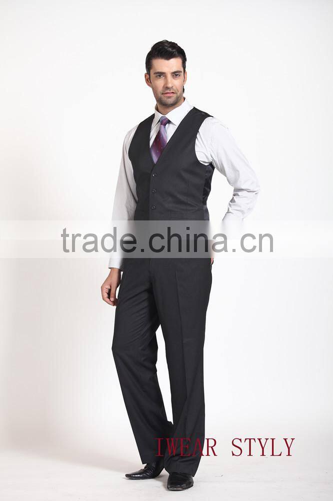Stripe notch lapel 3pcs business suits for man/ suit men