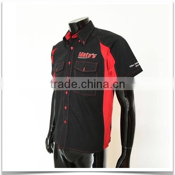ZX OEM ODM mechanic work shirtstwo pocket work shirtsNew model casual shirt for men