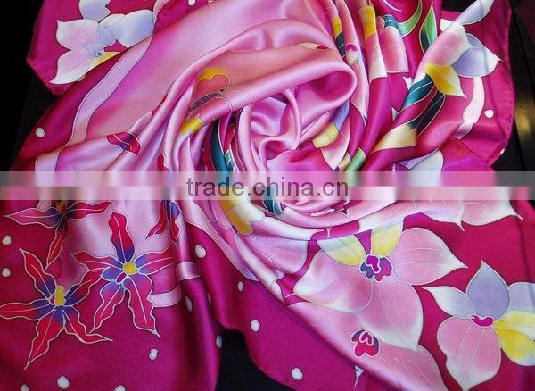 Fashion scarf custom made printed polyester scarf