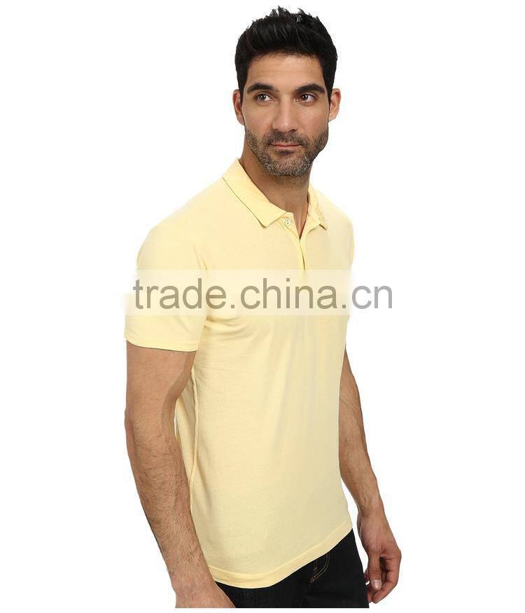 Bulk sale paperweight yellow golf polo shirt collar design 100% cotton model golf polo shirts for men