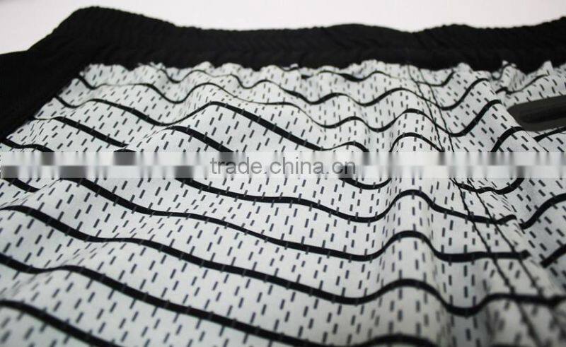 2016 NEW CROSSFIT BLACK AND WHITE STRIPE WOMENS' MMA SHORTS